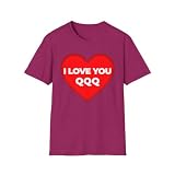 I Love You QQQ T-Shirt, Funny Stock Market Investor Heart Graphic Tee, Trader Gift Shirt