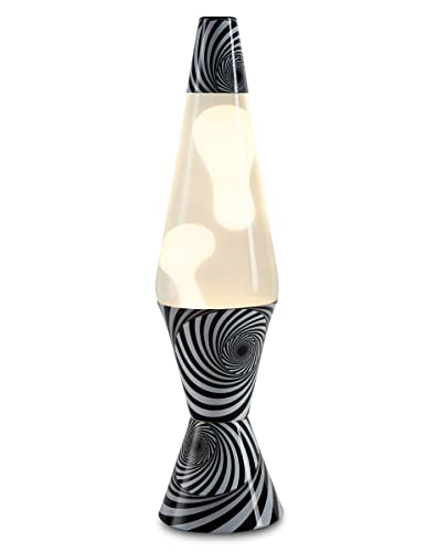 Spencer's Black And White Swirl Lava Lamp - 17 Inch | Black And White Base | Clear Liquid | White Wax | Home Décor #TOP1