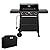 Feasto 4 Burner Gas Grill, Outdoor BBQ Grill with Side Table for Patio & Backyard Barbecue, Enameled Coated Chamber Body with Porcelain-Enameled Grates, Grilll Cover Included, 36,000 BTU, Black