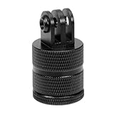 Aluminum Camera Tripod Adapter 1/4'-20 Conversion Adapter Mounts Compatible with Gopro Action Cameras Insta360 and Other Standard 1/4 Accessories, Quarter Inch Mount Adapter (Type FF)