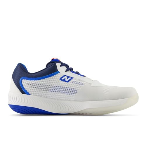 New Balance Men's FuelCell 996 V6 Tennis Shoe, White/Team Navy, 10.5 Wide