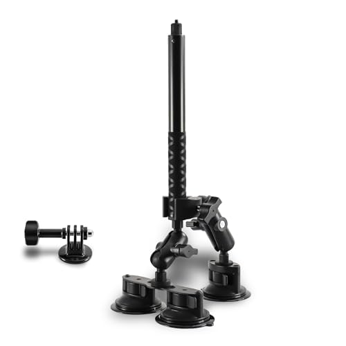 Kit de support caméra triple ventouse voiture haut de gamme pour GoPro et DJI