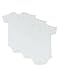 CBObaby 4T 5T 6T 7 Toddler Bodysuit, Short Sleeve Envelope Neck Sz 4T White 3PK