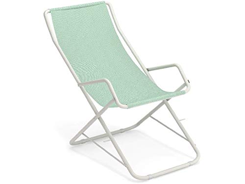 Emu Bahama folding Deck Chair Item 170 ColorWhite Cod. 23 Texilene Citronella
