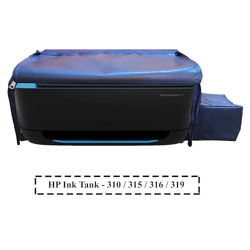 Protectio Dust Proof Washable Chain Printer Cover for HP 310, 315, 316, 319 All-in-One Ink Tank Wireless Colour Printers Blue 7 31SccDMBooL