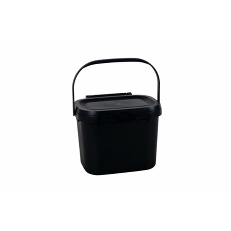 NEW Compost Caddy Bin – 4.5L Eco-Friendly Kitchen Compost Bin – Odor-Free, Easy-to-Clean, Compact Design for Countertop Use (BLACK)