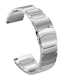 For cinturino in titanio larghezza 22 mm for accessori for orologi di lusso(Silver)