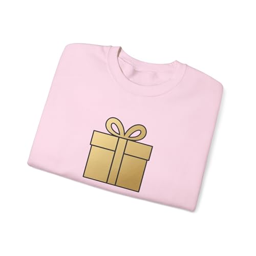 Pull de Noël Merry Present Gold rose clair vêtement hiver XX-Large