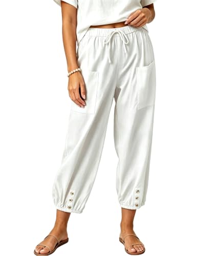 Image of Bozanly Women Casual Harem Pant Boho Loose Yoga Capris Trousers 2026