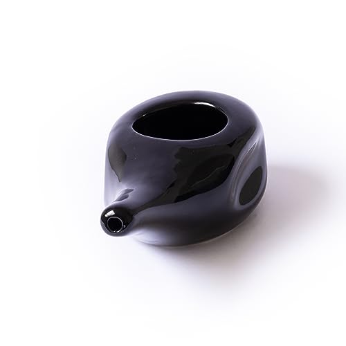 Higienizador Nasal Neti Pot Jalaneti Ducha Lavador Combate Sinusite e Rinite (Preto)