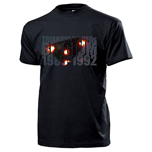 T-shirt Triangular UFOs Noir L - Vague d'OVNI Belge 1989-1992