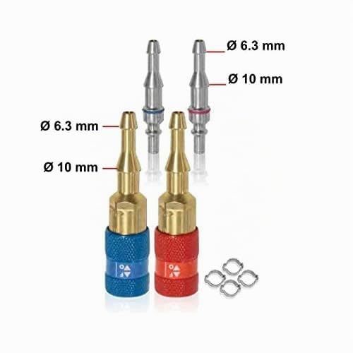 Raccords rapides oxygène acétylène Gys pour stopper les fuites de gaz de soudure