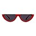 GIFIORE Retro Cat Eye Sunglasses Vintage Semi Rimless Frame Cateye Sun Glasses UV Protection (Red Frame Gray lens)