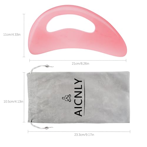 Aicnly RESIN GUASHA Large Gua Sha Massage Tool, Lymphatic Drainage Massager thumb #5