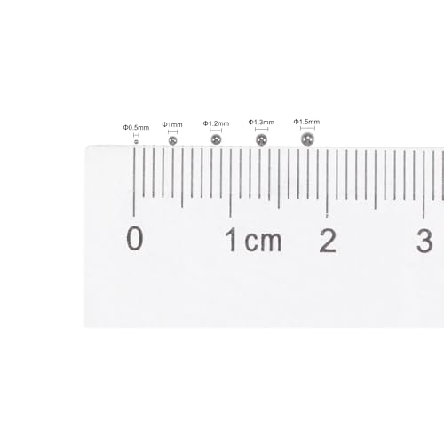 sourcing map 10 Stk. 1,5mm 440C Edelstahl Lagerkugeln G25 Präzision