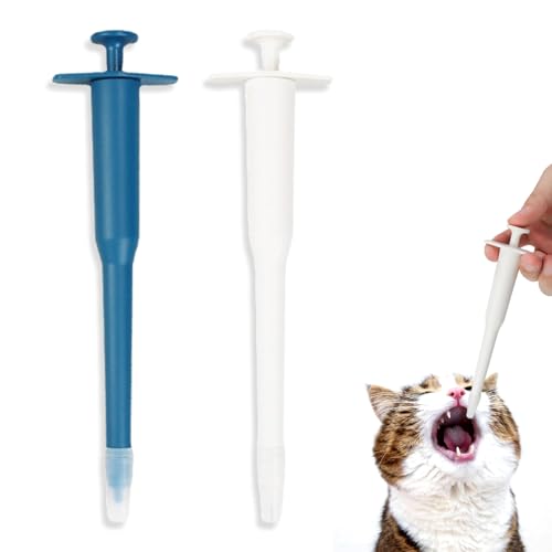 2 Stück Katze Tablettengeber für Katzen Tablettengeber Katze Flohtabletten Katze Erste Hilfe Hund Tabletteneingeber für Katzen Cat Tablet Dispenser...