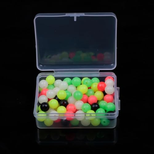 Set de 200 cuentas luminosas de pesca 5mm-8mm miniatura 4