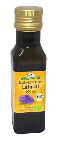 Bio Leinöl, reich an Omega 3-Fettsäuren (100 ml) Cover