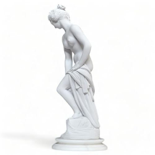 Sculpture La Baigneuse Allegrain marbre 40 cm art - 7