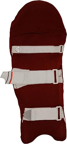 Image of Cricket Leg Guard Pad Skin Cover /Outer Skin (1 Pair) Maroon