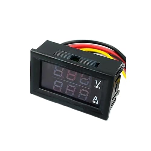 Ampèremètre et voltmètre numérique DC 0-100V 10A 100A testeur de tension LED orange encastrable