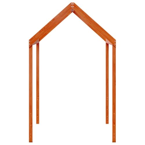 Vidaxl Tetto Letto Bambini Marrone Cera 207X95,5X159 Cm Massello Pino, Tetto Per Letto, Tettoia Per Letto Bambini, Baldacchino Per Letto Bambini - 6