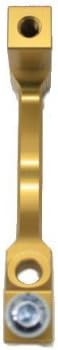 NSB DA0002-G Disc Brake Adapter, Post Mount, 7.3 inches (185 mm), Gold
