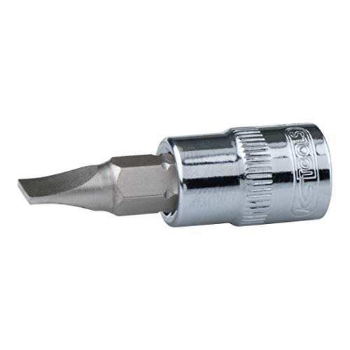KS Tools 918.1487 1/4 Chrome + Hexagonal Bit Socket, Bits, Bit Driver, 4 mm