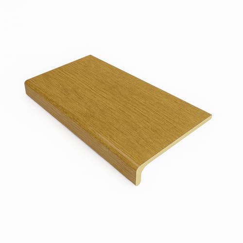 Windows4you Irish Oak uPVC Capping Board 300mm x 2m x 9mm – Ultra-Wide Fascia Cover Trim – 1, 2 or 4 Pack – Woodgrain Timber-Effect Soffit Cladding (1 Pack)