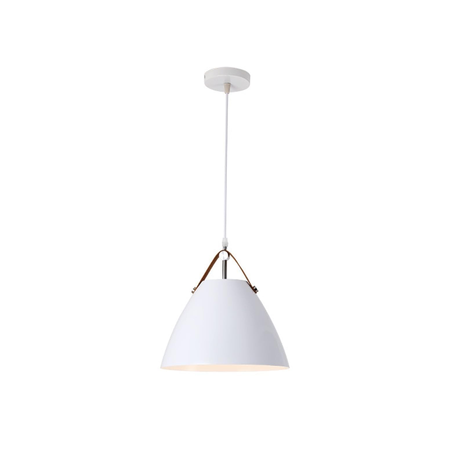 DUddTTW Island Ceiling Light Fixture E27 Pendant Ceiling Lamp Colorful Flush Mount Lighting Single Close to Ceiling Light Metal Chandelier(Wei�)