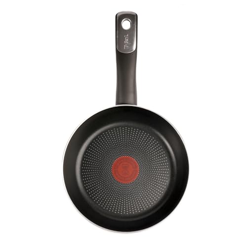 T-fal Sartén 20 cm Hard Titanium Plus, Antiadherente Titanium 2X Más Durable, Thermo-Señal, Calor Uniforme, Fácil Limpieza, Hecho en Francia...