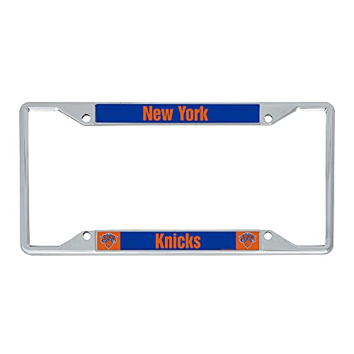 Desert Cactus New York Knicks Car Accessories NBA Basketball Team Metal License Plate Frame and Tag Holder for Front or Rear of Car (Team Name)