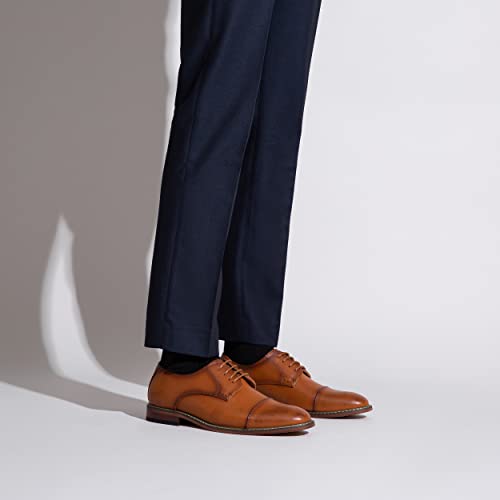 Vostey Men's Dress Shoes Brown Dress Shoes For Men Oxford Shoes For Men Casual Dress Shoes Men Formal Shoes Business Shoes Derby Dress Shoes (Bmy703 Polished Brown 10.5) #TOP7