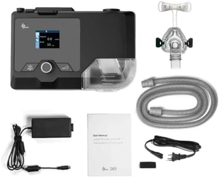 TenTabs BMC G2S A20 Auto CPAP Machine with Humidifier & Nasal Mask (Medium) | Automatic Pressure Adjustment for Sleep Apnea | Integrated Heated Humidifier | Easy to Use Color Screen & Lightweight Design (2 Yr Warranty)