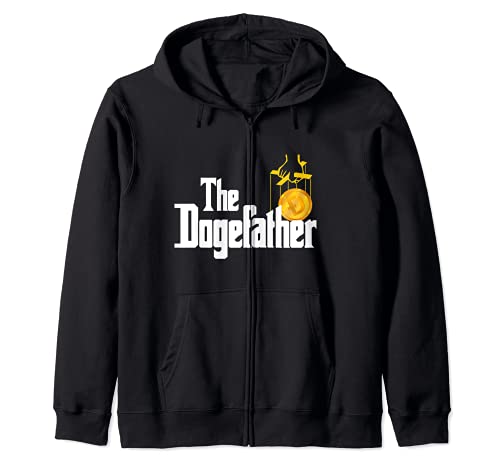 The Dogefather Funny Cryptocurrency Dogecoin Meme Sudadera con Capucha