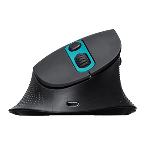 Sanwa Bluetooth&Type-C/2.4G Ergonomic Mouse, Optical Vertical Computer Mice, Programmable, 800/1200/1600 Dpi, Compatible With Macbook, Laptop, Windows, Mac Os, Android, Reduce Strain,25°Tilt High Type #TOP24