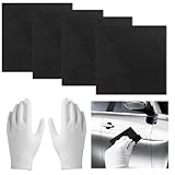 lyehip Upgrade Nano Sparkle Cloth Car Scratch Remover 5 Pcs with Glove, Nano Magic Sparkle Cloth for Car Vehicles, Easily Repair Paint Scratch, Water Spots, Swirls - Achieve, Residues