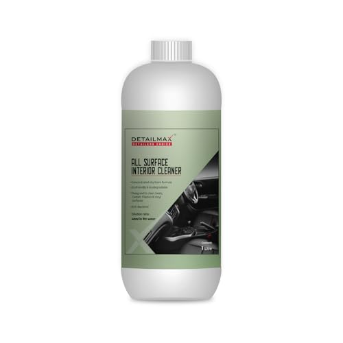 Image of Dry Foam Interior Cleaner - All Purpose Car Interior Cleaning Solution | Alkaline-Based, Anti-Bacterial Foam | For Dashboard, Seats, Leather, Carpet & Plastic - Super Concentrated - 1 Liter