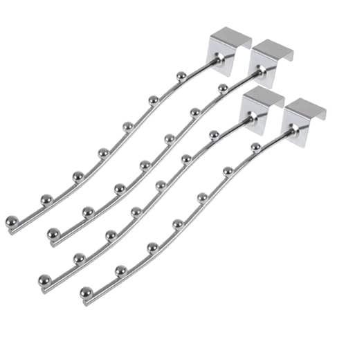 Perchero plateado de acero