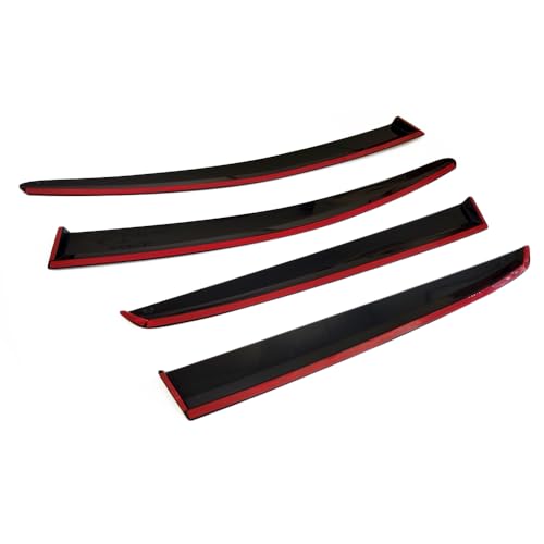 Rumplex Windabweiser Luftabweiser Regenabweiser Seitenfensterabweiser Kompatibel mit VW Golf 7 2013-2019 Autofenster Regenschutz Regenabweiser Anklebbare Deflektoren 4 Stück