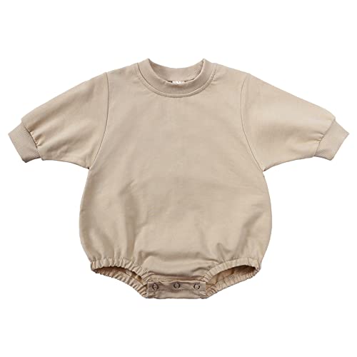 Image of Baby Girl Boy Crewneck Sweatshirt Romper Pumpkin Romper Sweatshirt Onesie Vintage Dress Outfit