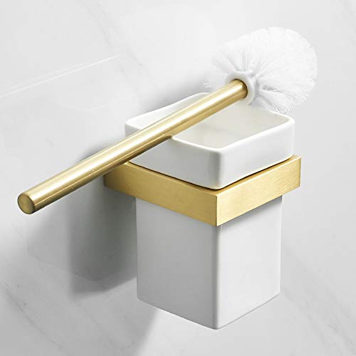 Brosse de toilettes anti-rouille en aluminium brossé durable
