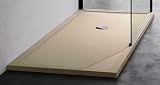 Novellini Olympic Plus Piatto Doccia Misura 160x70 Altezza 4,5 cm Colore Beige Installazione Appoggio Pavimento Superficie Liscia Materiale Metacrilato Compreso Piletta Scarico e Copri Piletta