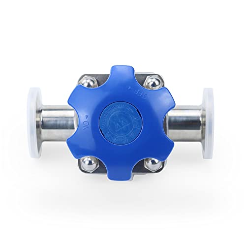 Vanne à membrane DN20 en acier 316L avec raccord Tri-Clamp pour tuyau sanitaire - 6