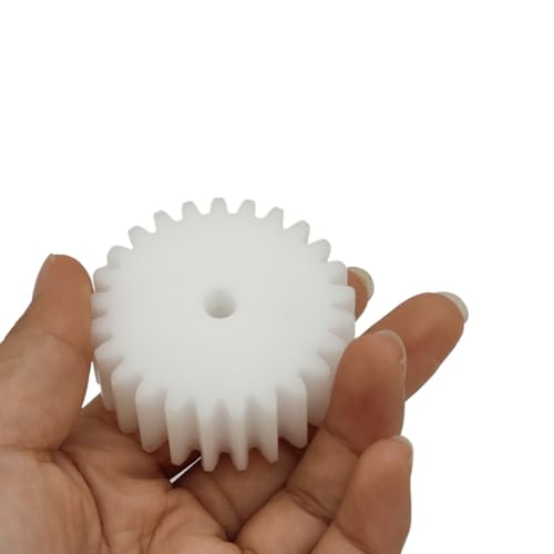 Cylindrical Drive 1pc 1.25 Module 17 Teeth Cylindrical Gear 10mm Thickness Straight Teeth POM Plastic Pinion 1.25M 17T Mechanical Gear Wheel Rack Machinery(6MM BORE)
