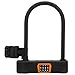 Drfeify Cycle Lock, Cut Proof PVC Coating 4 Digit Code Lock Anti Theft Cycling Security U with Keyless Two Way Fast Locking