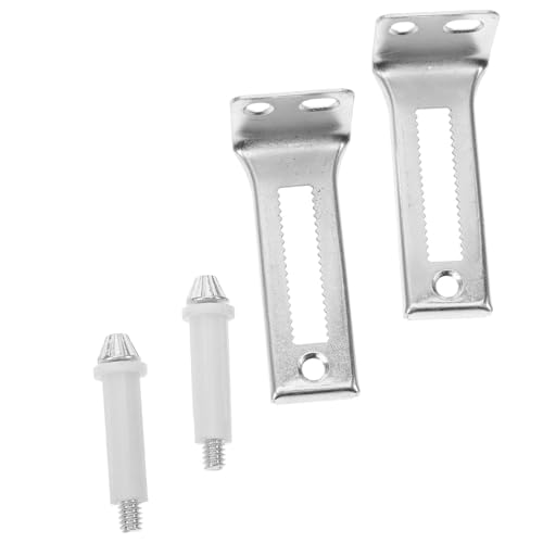 Uonlytech 2 pares de bisagras para puerta plegable y cerradura combinada para puertas de clóset, con pestillo de seguridad, plástico y metal miniatura 1