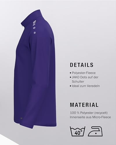 JAKO Unisex Ziptop One, violett, 3XL – Ansicht 5