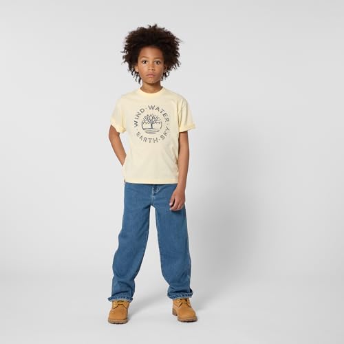 Pantalones de mezclilla Timberland para niño color azul talla 5 años 3
