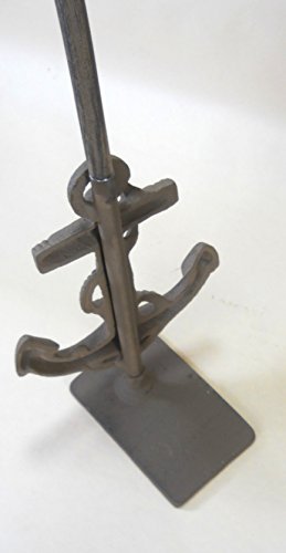 Rustic Brown Anchor Standing Door Stop 27" Tall Cast Iron #TOP1